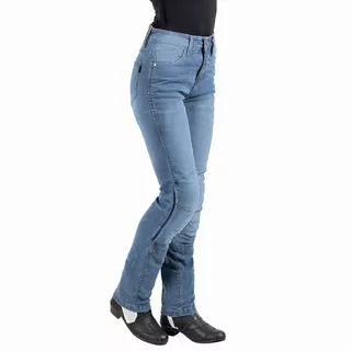 Damskie jeansowe spodnie motocyklowe W-TEC Lustipa - Niebieski