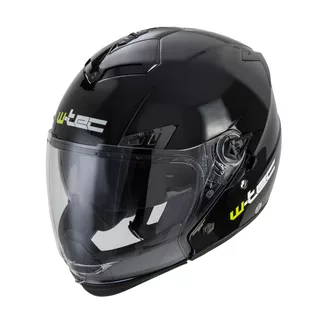 Kask motocyklowy W-TEC NK-850 otwierany + BLENDA - Biały błyszczący