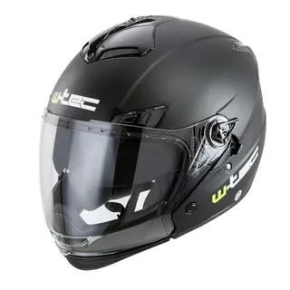 Kask motocyklowy W-TEC NK-850 otwierany + BLENDA - Biały błyszczący
