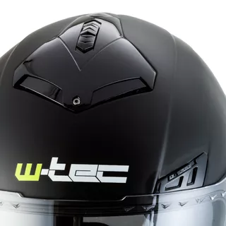 Kask motocyklowy W-TEC NK-850 otwierany + BLENDA - Biały błyszczący