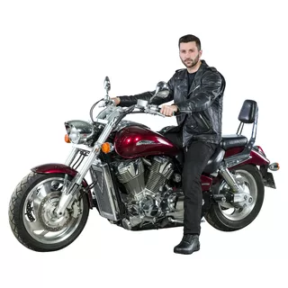 Skórzane buty motocyklowe W-TEC Bangoff - Czarny