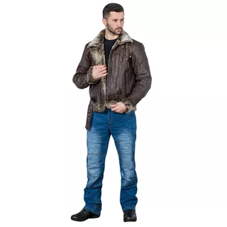 Męskie jeansowe spodnie motocyklowe W-TEC Davosh - Niebieski
