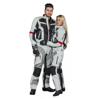 Męska kurtka motocyklowa W-TEC Ventex - Jasnoszary