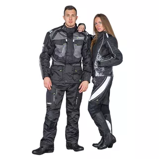 Męskie spodnie motocyklowe W-TEC Kaluzza - Czarny
