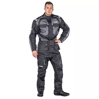 Męskie spodnie motocyklowe W-TEC Kaluzza - Czarny