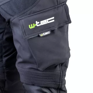 Męskie spodnie motocyklowe softshell W-TEC Erkalis GS-1729 - Czarny
