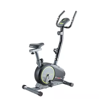 Rower treningowy magnetyczny inSPORTline Ellare II ∙ czujniki tętna ∙ nośność 120 kg ∙ regulacja siodełka ∙ cicha praca ∙ 8 poziomów oporu - Czarny-fluo