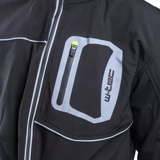 Męska kurtka motocyklowa soft-shell W-TEC Borozef - Czarno-zielony