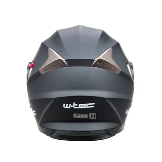Kask motocyklowy z blendą Flip-Up W-TEC Pezzon - biało-brązowy