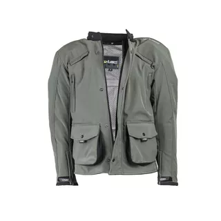 Męska kurtka motocyklowa soft-shell W-TEC Forresta - Khaki