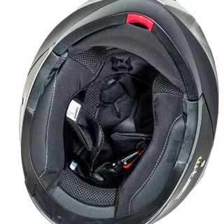 Kask motocyklowy z blendą Flip-Up W-TEC Pezzon - biało-brązowy