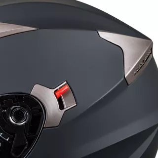 Kask motocyklowy otwarty z blendą W-TEC Putta - czarno-brązowy