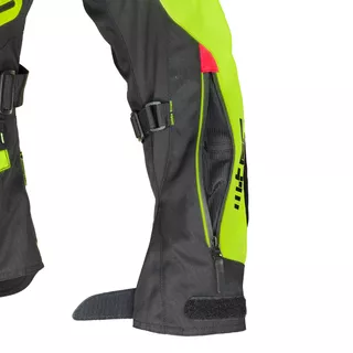 Męska kurtka motocyklowa W-TEC Ventura - Czarny-fluo żółty