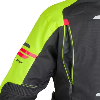 Męska kurtka motocyklowa W-TEC Ventura - Czarny-fluo żółty