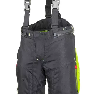 Męskie spodnie motocyklowe W-TEC Spirital - Czarny-fluo żółty