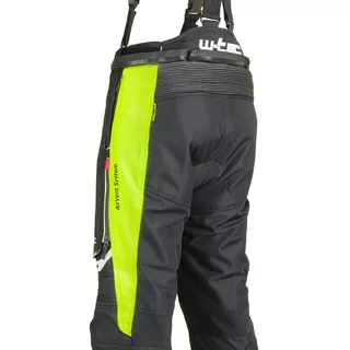 Męskie spodnie motocyklowe W-TEC Spirital - Czarny-fluo żółty
