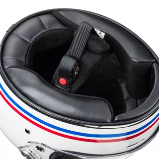 Kask motocyklowy integralny W-TEC Cruder Delacro - niebiesko-biało-czerwony