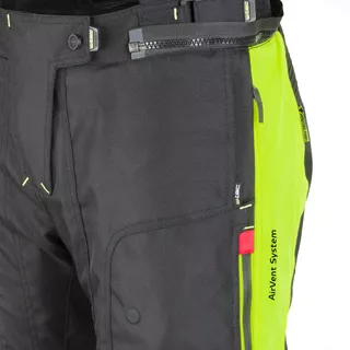 Damskie spodnie motocyklowe W-TEC Spirital Lady - Czarny-fluo żółty