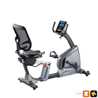 Rower treningowy poziomy rehabilitacyjny inSPORTline Omahan RMB ∙ nośność 150 kg ∙ 32 poziomy oporu ∙ program HRC ∙ program WATT ∙ uchwyt na tablet
