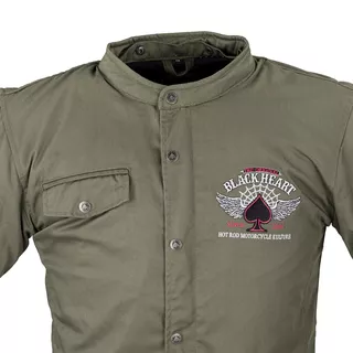 Męska kurtka motocyklowa z aramidem W-TEC Black Heart Hat Skull Jacket - Hat Skull