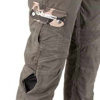 Męskie spodnie motocyklowe W-TEC Shoota - Oliwkowa zieleń