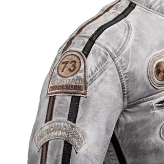 Damska skórzana kurtka motocyklowa W-TEC Sheawen Lady White New - Biały