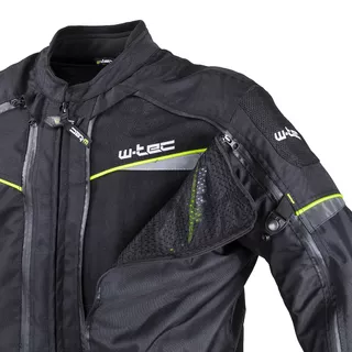 Kurtka motocyklowa W-TEC Progair - Czarny-fluo