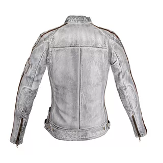 Damska skórzana kurtka motocyklowa W-TEC Sheawen Lady White New - Biały