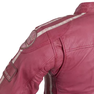 Damska skórzana kurtka motocyklowa W-TEC Sheawen Lady Pink - Różowy