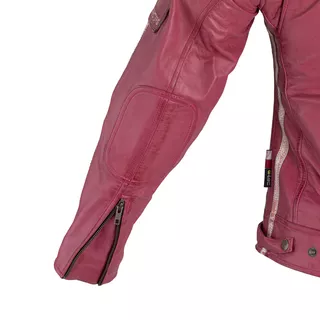 Damska skórzana kurtka motocyklowa W-TEC Sheawen Lady Pink - Różowy