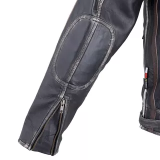 Męska skórzana kurtka motocyklowa W-TEC Sheawen Vintage - Czarny