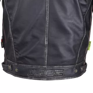 Męska skórzana kurtka motocyklowa W-TEC Sheawen Vintage - Czarny
