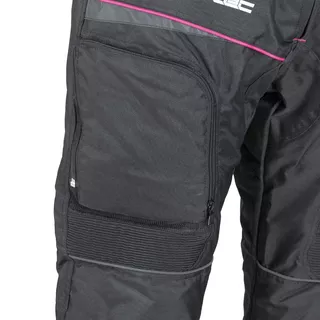 Damskie spodnie motocyklowe W-TEC Propant Lady - Czarno-różowy