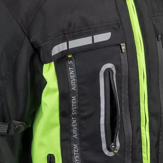 Kurtka dla motocyklistów W-TEC Gelnair - Czarno-zielony