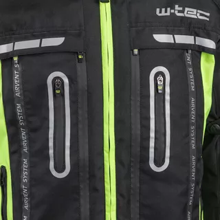 Kurtka dla motocyklistów W-TEC Gelnair - Czarno-zielony