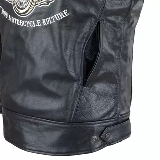 Męska skórzana kurtka motocyklowa W-TEC Black Heart Wings Leather Jacket - Czarny