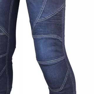 Damskie jeansy motocyklowe W-TEC Rafael - Niebieski