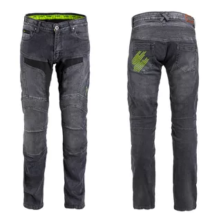 Męskie spodnie jeansy motocyklowe W-TEC Alfred CE - Szary