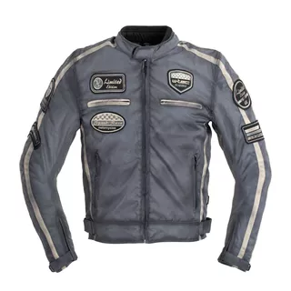 Męska kurtka motocyklowa W-TEC Patriot - Szary - Szary