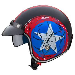 Kask motocyklowy otwarty W-TEC Café Racer - Wielka gwiazda