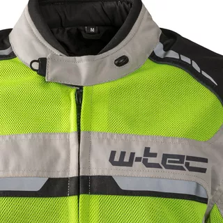 Męska kurtka motocyklowa letnia W-TEC Saigair - Fluo Yellow-Black