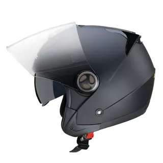 Kask motocyklowy otwarty z blendą W-TEC YM-623 - Matowy brązowo-czarny