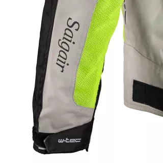 Męska kurtka motocyklowa letnia W-TEC Saigair - Fluo Yellow-Black