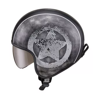 Kask motocyklowy otwarty W-TEC Angeric Grey Star - Szara Gwiazda