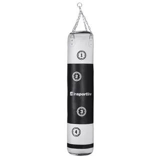 Worek bokserski treningowy inSPORTline Robkin 35x150cm / 40kg - Czarno-biały