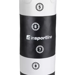 Worek bokserski inSPORTline Robkin 35x90cm / 25kg - Czarno-biały