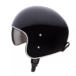 Kask motocyklowy otwarty W-TEC Angeric Gloss Black - Gloss Black