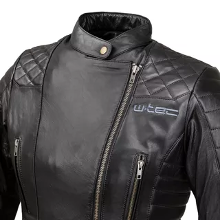 Damska skórzana kurtka motocyklowa W-TEC Corallia - Czarny