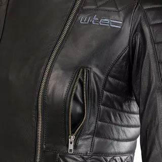 Damska skórzana kurtka motocyklowa W-TEC Corallia - Czarny