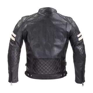 Męska skórzana kurtka motocyklowa W-TEC Milano - Czarny